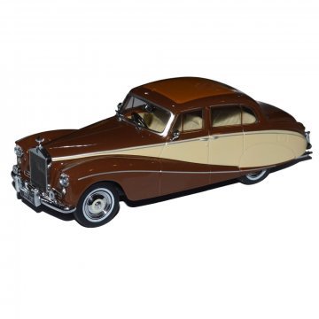 1:43 ROLLS-ROYCE SILVER CLOUD COACHBUILT BY HOOPER & CO DIECAST MODEL IN BROWN & CREAM (FS80)