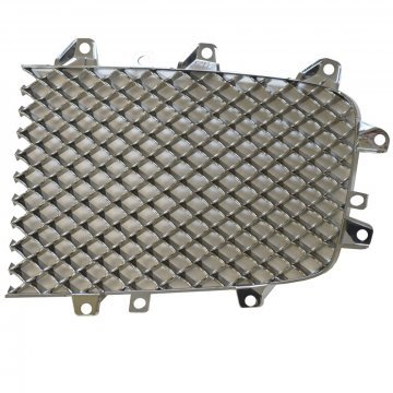 LH RADIATOR GRILLE BRIGHT CHROME MESH INSERT (GT, GTC 2008-2011, Flying Spur 2008-2013) (3W0853683DP)