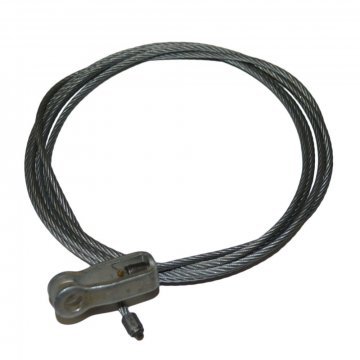 LHD FRONT HANDBRAKE CABLE (VIN 4011 - 6404 with 4 pulleys) (UG12788)