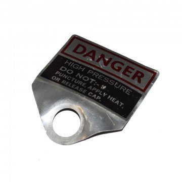 WARNING PLATE (Brake accumulator sphere) (UE10381U)