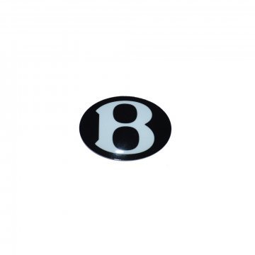 FRONT GRILLE BENTLEY "B" ADHESIVE EMBLEM IN BLACK (Bentayga) (3W8854519)