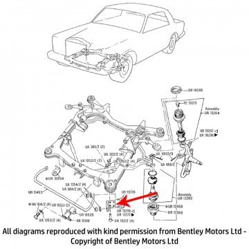 LH FRONT ANTI ROLL BAR MOUNTING BRACKET (UR13776)