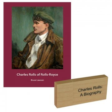 CHARLES ROLLS OF ROLLS-ROYCE BY BRUCE LAWSON (WOODEN AUDIOBOOK USB) (FS63)