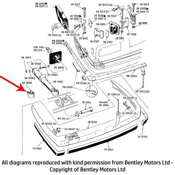 REAR BUMPER MOUNTING ADAPTOR & BUSH (N.American cars) (UR18599)
