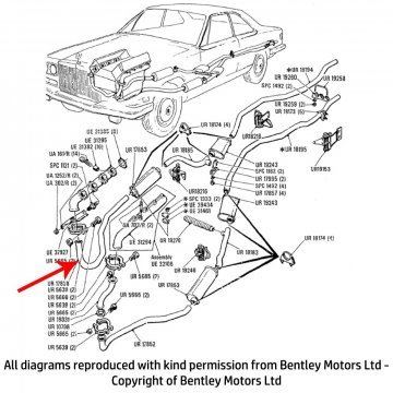 A' BANK EXHAUST DOWNPIPE (UR17838)