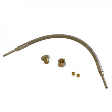 FLEXIBLE HOSE CHASSIS TO REAR SPRING SHACKLE (12 inches long between shoulders) (R4521P)