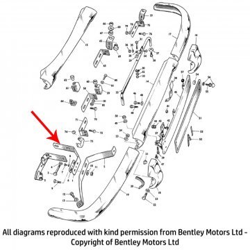 FRONT BUMPER MOUNTING BRACKET (reinforced bumper) (UR17861)