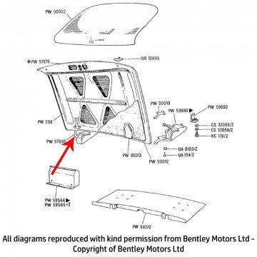 LH BOOT HINGE (PW57695)