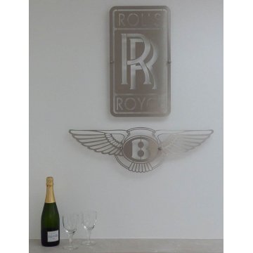 ROLLS-ROYCE & BENTLEY STAINLESS STEEL SHOWROOM SIGNS (Pair) (0528253)