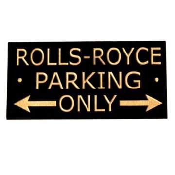 ROLLS-ROYCE PARKING SIGN (Small) (FS6)