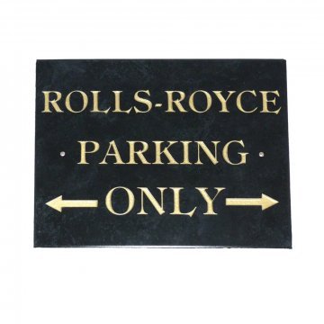 ROLLS-ROYCE PARKING SIGN (Large) (FS10)