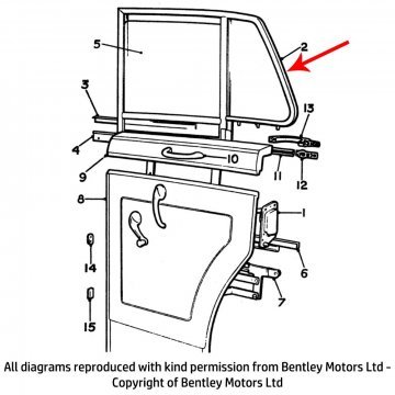RH REAR DOOR FRAME ASSEMBLY (SWB) (UB2465SA)