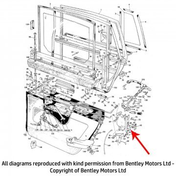 RH REAR DOOR LATCH (with childproof lock) (RH2451)