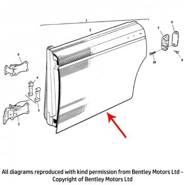 RH REAR DOOR OUTER PANEL (433100104)