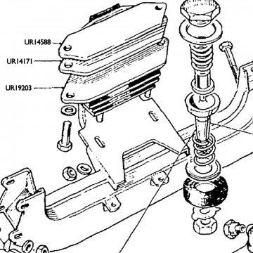 FORWARD STOP PLATE (Front engine mount - Series 1 models) (UR14171U)