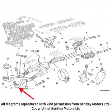 LH UPPER DOWNPIPE (PJ26503PB)