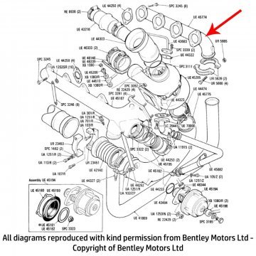 EXHAUST MANIFOLD B BANK (LH) (UE45774)