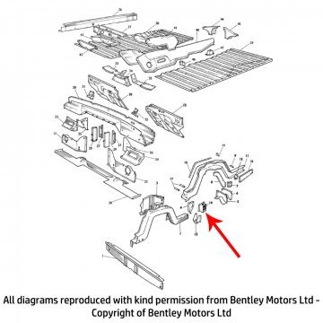 REINFORCEMENT BRACKET (front longeron) (312600782)