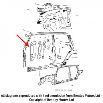 RH FRONT A POST PANEL (112600148)