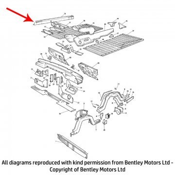 RH INNER SILL PANEL (SWB cars) (312600720)