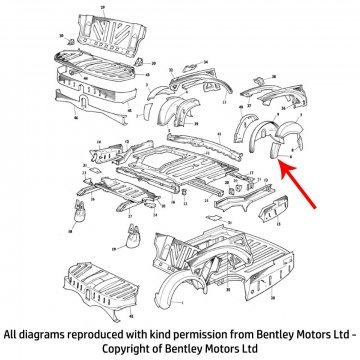 LH REAR INNER WHEELARCH ASSEMBLY (333100103)