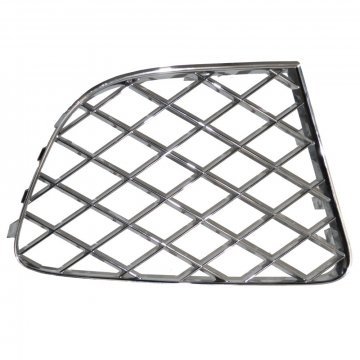 RH OUTER BUMPER CHROME GRILLE (GT & GTC W12 - Bright chrome) (3W3807684JU)