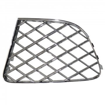 LH OUTER BUMPER CHROME GRILLE (GT & GTC W12 - Bright chrome) (3W3807683JU)