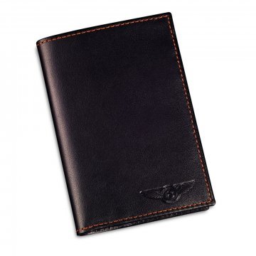 WALLET WITH COIN COMPARTMENT - BLACK AND TAN (BL1093)