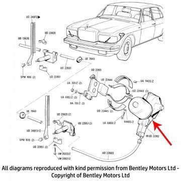 GEAR ASSEMBLY HEADLAMP WIPER MOTOR (CD6132)