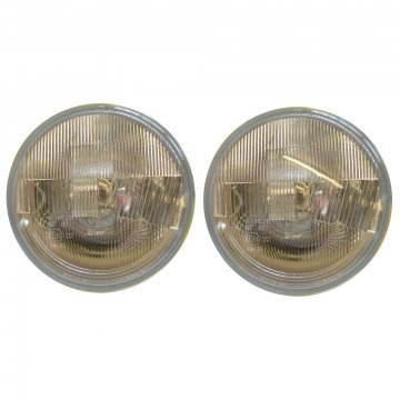 LHD PAIR OF HALOGEN HEADLAMPS & BULBS (CD571P)