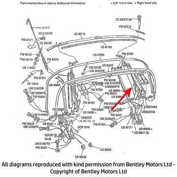 RH REAR HOOD FRAME CANTRAIL (UB89884)