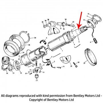 STEERING COLUMN INNER TUBE (UR13097)