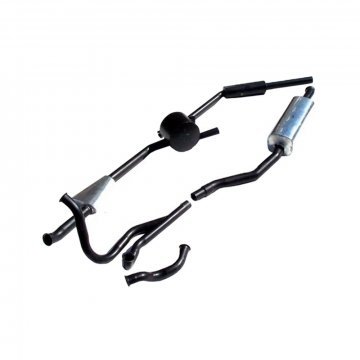 MILD STEEL EXHAUST SYSTEM (SWB 4 door cars from VIN16214 to 26708)