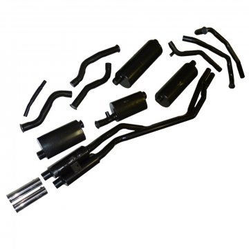MILD STEEL EXHAUST SYSTEM (SWB 4 door cars from VIN 30001 - 37186) (EX8-MSSY2E)
