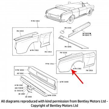 RH REAR WING REAR SECTION (no side marker lamp) (PW57862)
