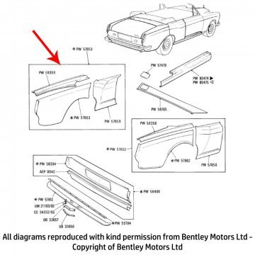 LH REAR WING (no side marker lamp) (PW57853)