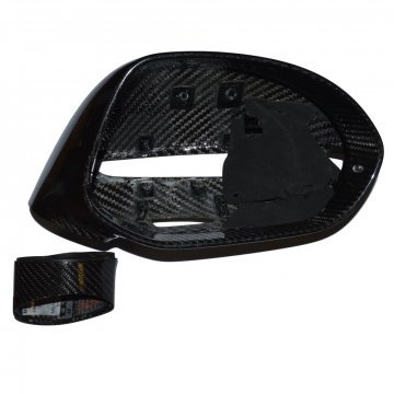 RH CARBON FIBRE LHD DOOR MIRROR (GT & GTC 2012 on) (3W3857410D)