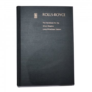 OWNERS' HANDBOOK - SILVER SHADOW LWB SALOON (9001 TO 13920 - EXCEPT USA AND CANADA) (TSD2670)