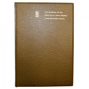 RR SILVER SHADOW LWB HANDBOOK (VIN 13973 on) (HB-086)