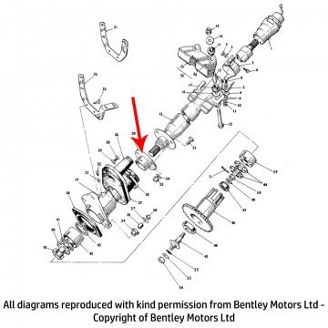 MOUNTING FLANGE LOWER STEERING COLUMN (UR17971)