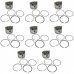 SET OF 8 L GRADE PISTON & RINGS (9:1 CR) (UE38010LP)