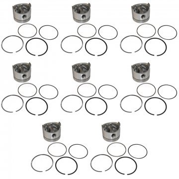 SET OF 8 L GRADE PISTON & RINGS (9:1 CR) (UE38010LP)