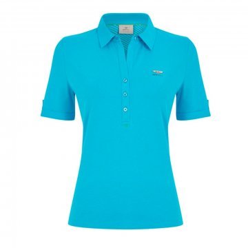 LADIES POLO SHIRT - XLARGE (KINGFISHER BLUE) (BL1632XL)