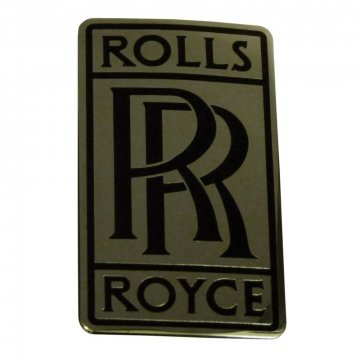 BLACK RR BADGE (With studs for mounting to bumper or boot) (UB12399U)