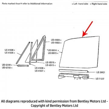 RH FRONT DOOR QUARTER GLASS (sundym) (SPP50074)
