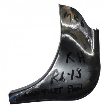 RIGHT HAND FILLET PANEL, REAR OF SILL (MKVI & Silver Dawn) (M6SILLFILLRH)