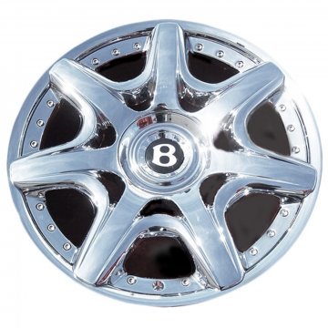 MULLINER 20" SPLIT RIM 7 SPOKE ALLOY WHEEL (CHROME OUTER RIM) (3W0601025AG)