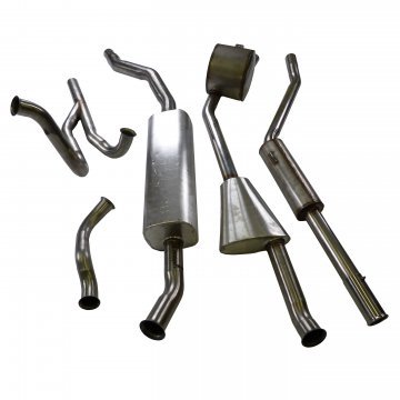STAINLESS STEEL EXHAUST SYSTEM (SWB 4 door cars from VIN 16214 - 26708) (EX15-SSSY1L)