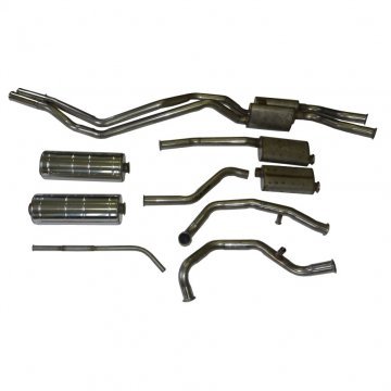 SWB STAINLESS STEEL EXHAUST SYSTEM (From VIN 37187) (EX17-SSSY2L)