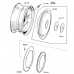PAINTED HUB CAP RING (Silver Spur 1985 to 1989) (UR71223P)
